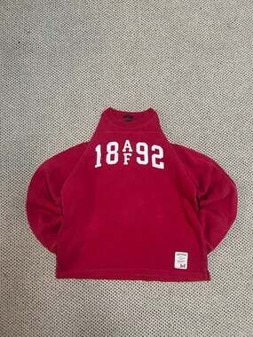 Vintage Abercrombie & Fitch 1892 Muscle Fit Red Crewneck Sweatshirt